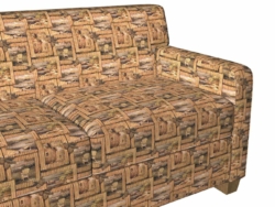 1001 Rustic fabric upholstered on furniture scene
