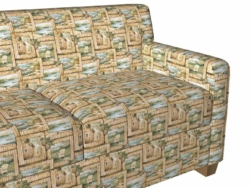 1002 Serenity fabric upholstered on furniture scene