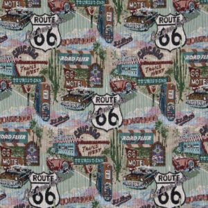 1011 Route 66 upholstery fabric by the yard full size image