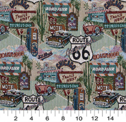 Image of 1011 Route 66 showing scale of fabric