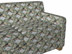 1019 Habitat fabric upholstered on furniture scene