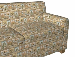 1023 Yellowstone fabric upholstered on furniture scene
