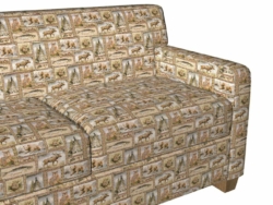 1024 Woodland fabric upholstered on furniture scene