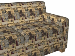 1025 Sportsman fabric upholstered on furniture scene