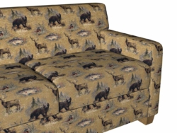1027 Marsh fabric upholstered on furniture scene
