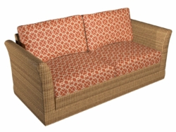 10610-02 fabric upholstered on furniture scene