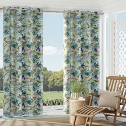 1239 Oasis drapery fabric on window treatments