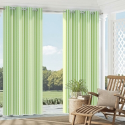 1290 Lime Canopy drapery fabric on window treatments
