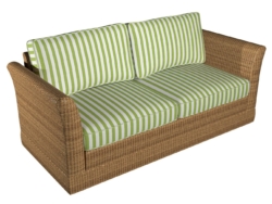 1290 Lime Canopy fabric upholstered on furniture scene