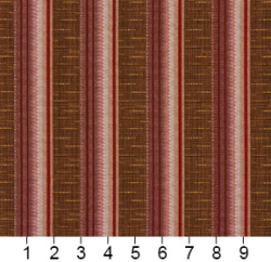 Image of 1368 Rosewood Stripe showing scale of fabric