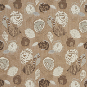 1375 Latte Bloom upholstery fabric by the yard full size image