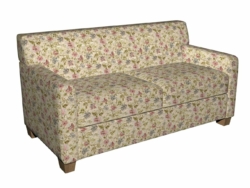 1522 Garden fabric upholstered on furniture scene