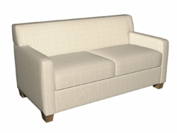 1942 Linen fabric upholstered on furniture scene