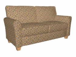 1966 Heather Diamond fabric upholstered on furniture scene