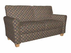 1967 Navy Diamond fabric upholstered on furniture scene
