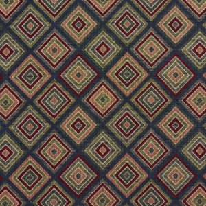 1967 Navy Diamond upholstery fabric by the yard full size image