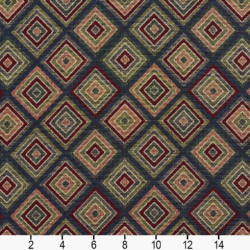 Image of 1967 Navy Diamond showing scale of fabric