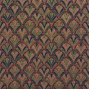 1973 Merlot Fan upholstery fabric by the yard full size image
