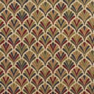 1976 Ecru Fan upholstery fabric by the yard full size image
