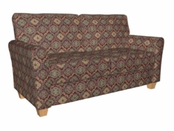 1981 Merlot Heirloom fabric upholstered on furniture scene