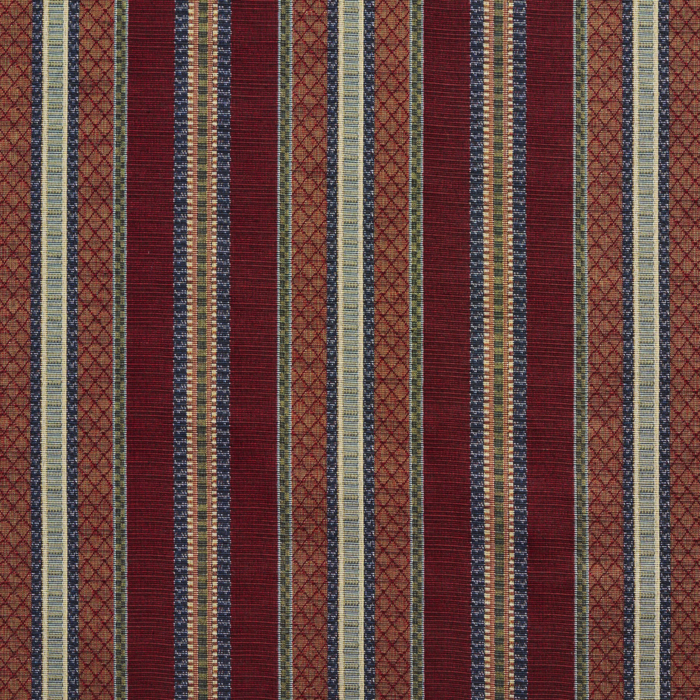 1985 Merlot Stripe upholstery fabric by the yard full size image