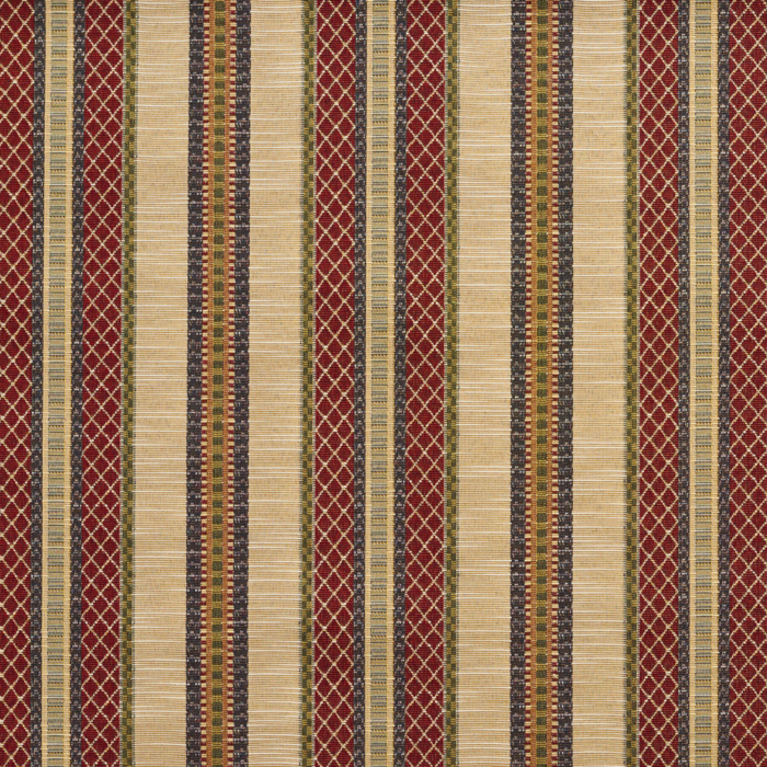 1988 Ecru Stripe upholstery fabric by the yard full size image