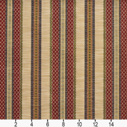 Image of 1988 Ecru Stripe showing scale of fabric
