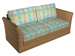 2033 Caribbean fabric upholstered on furniture scene