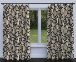 20490-01 drapery fabric on window treatments