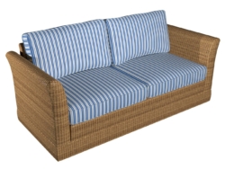 2461 Coastal Classic fabric upholstered on furniture scene