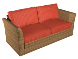 2466 Fiesta fabric upholstered on furniture scene