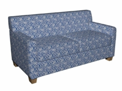 2600 Wedgewood/Garden fabric upholstered on furniture scene