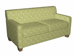 2604 Fern/Garden fabric upholstered on furniture scene