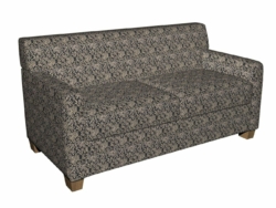 2606 Onyx/Garden fabric upholstered on furniture scene