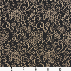 Image of 2606 Onyx/Garden showing scale of fabric