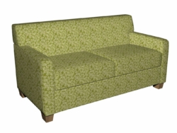 2622 Fern/Leaf fabric upholstered on furniture scene