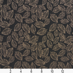 Image of 2624 Onyx/Leaf showing scale of fabric