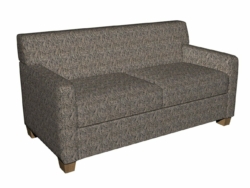 2633 Onyx/Paisley fabric upholstered on furniture scene