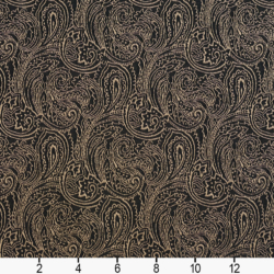 Image of 2633 Onyx/Paisley showing scale of fabric