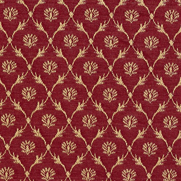 2643 Crimson/Trellis upholstery fabric by the yard full size image