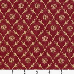 Image of 2643 Crimson/Trellis showing scale of fabric