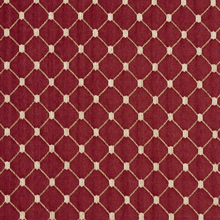 2652 Crimson/Diamond upholstery fabric by the yard full size image