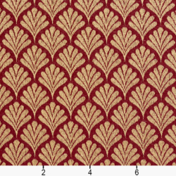 Image of 2661 Crimson/Fan showing scale of fabric