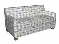 3190 Wedgewood Classic fabric upholstered on furniture scene