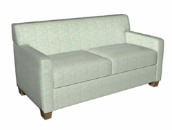 4122 Capri fabric upholstered on furniture scene