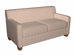 4126 Primrose Stripe fabric upholstered on furniture scene