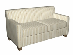 4129 Spring Stripe fabric upholstered on furniture scene