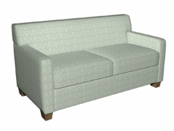 4146 Capri Vine fabric upholstered on furniture scene