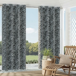 4609 Ebony drapery fabric on window treatments