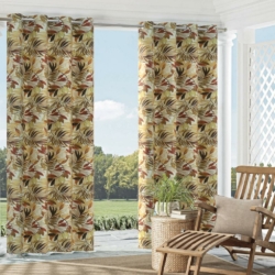 4626 Sienna drapery fabric on window treatments